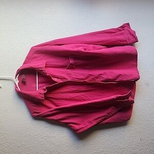 Pink Divided Button down oversized size Medium